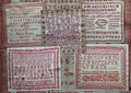 Abecedaires Rouges Edition 2017 - Five Red Reproduction Sampler patterns by Reflet de Soie