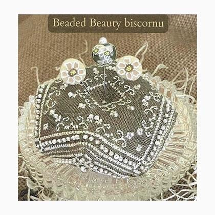 Beaded Beauty Biscornu pattern by MTV Cross Stitch Designs