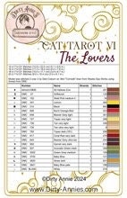 Cat Tarot VI The Lovers pattern Dirty Annie’s Southern Style