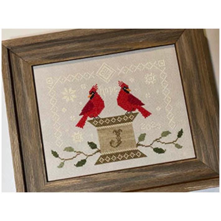 Twin Cardinals pattern by Crafty Bluebonnet. Designs