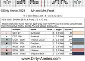 Mr. & Mrs. Frost pattern by Dirty Annie’s Southern Style