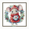 Christmas Mouse pattern by Grille Point De Croix