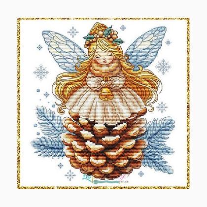 Pine Cone Angel pattern by Grille point de croix