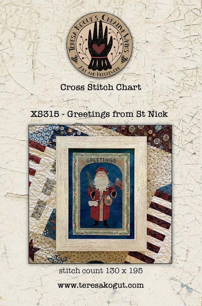 Greetings from St Nick pattern by Teresa Kogut’s Creative Whims