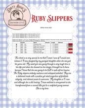 Ruby Slippers pattern by Dirty Annie’s Southern Style