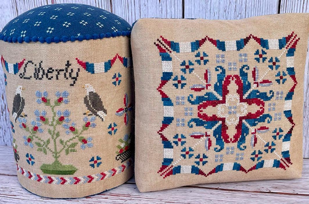 Liberty Drum and Pincushion - Market Exclusive pattern by Jan Hicks Creates