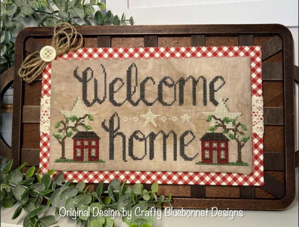 Twin House Welcome pattern by Crafty Bluebonnet Designs