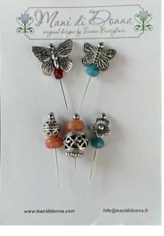 Pincushion Lover Pin Set by Mani di Donna
