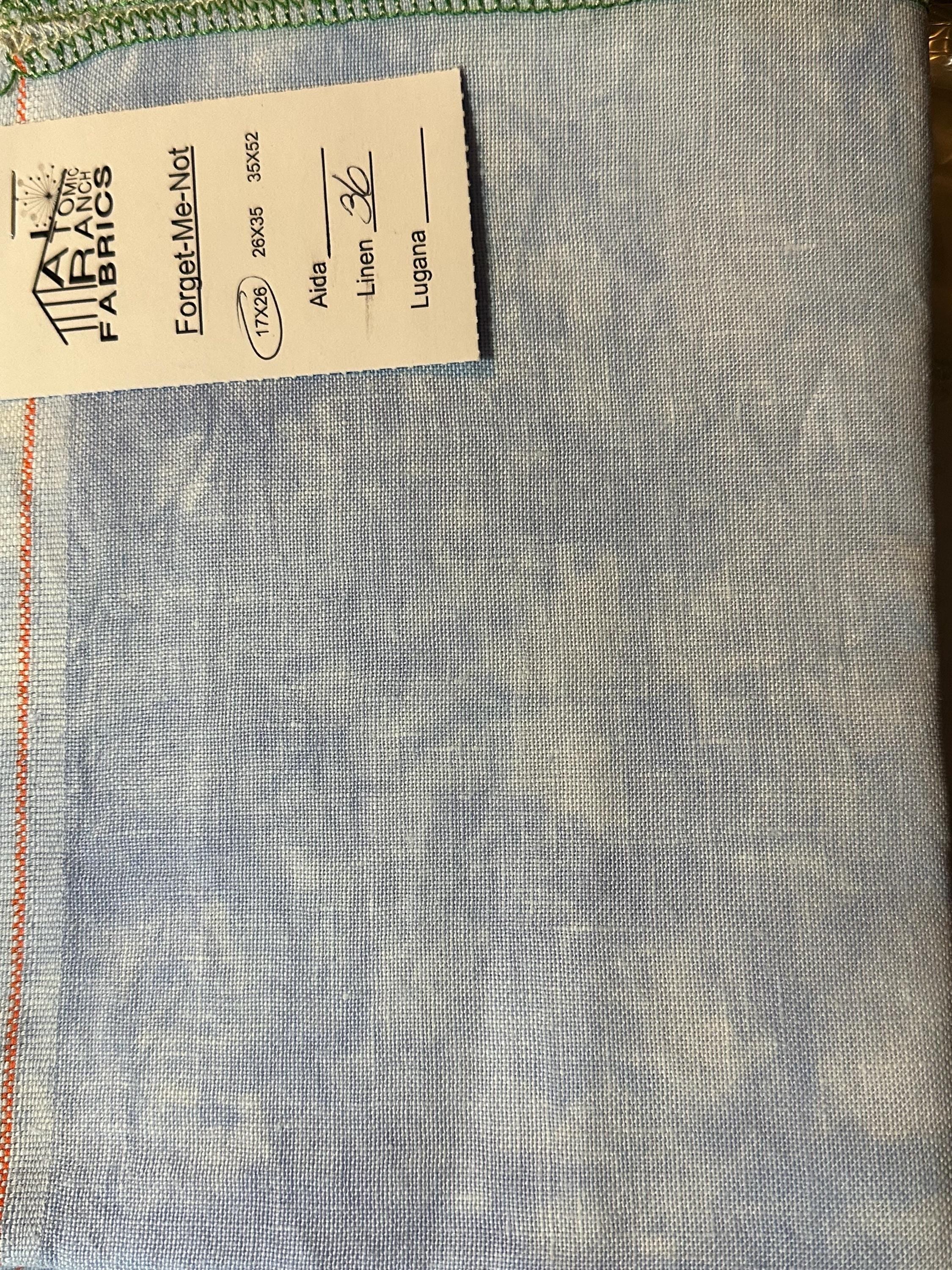 Forget Me Not Linen by Atomic Ranch Fabrics