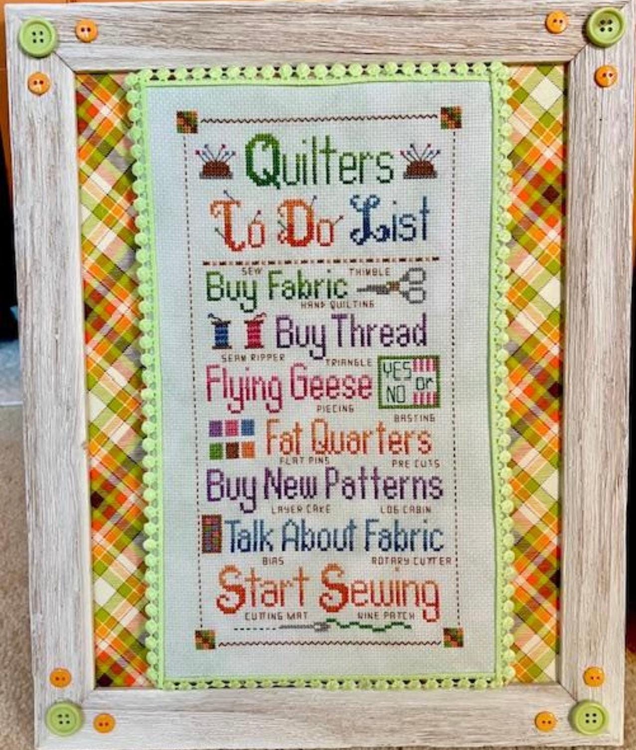 Quilter’s To Do List pattern by Pickle Barrel Designs
