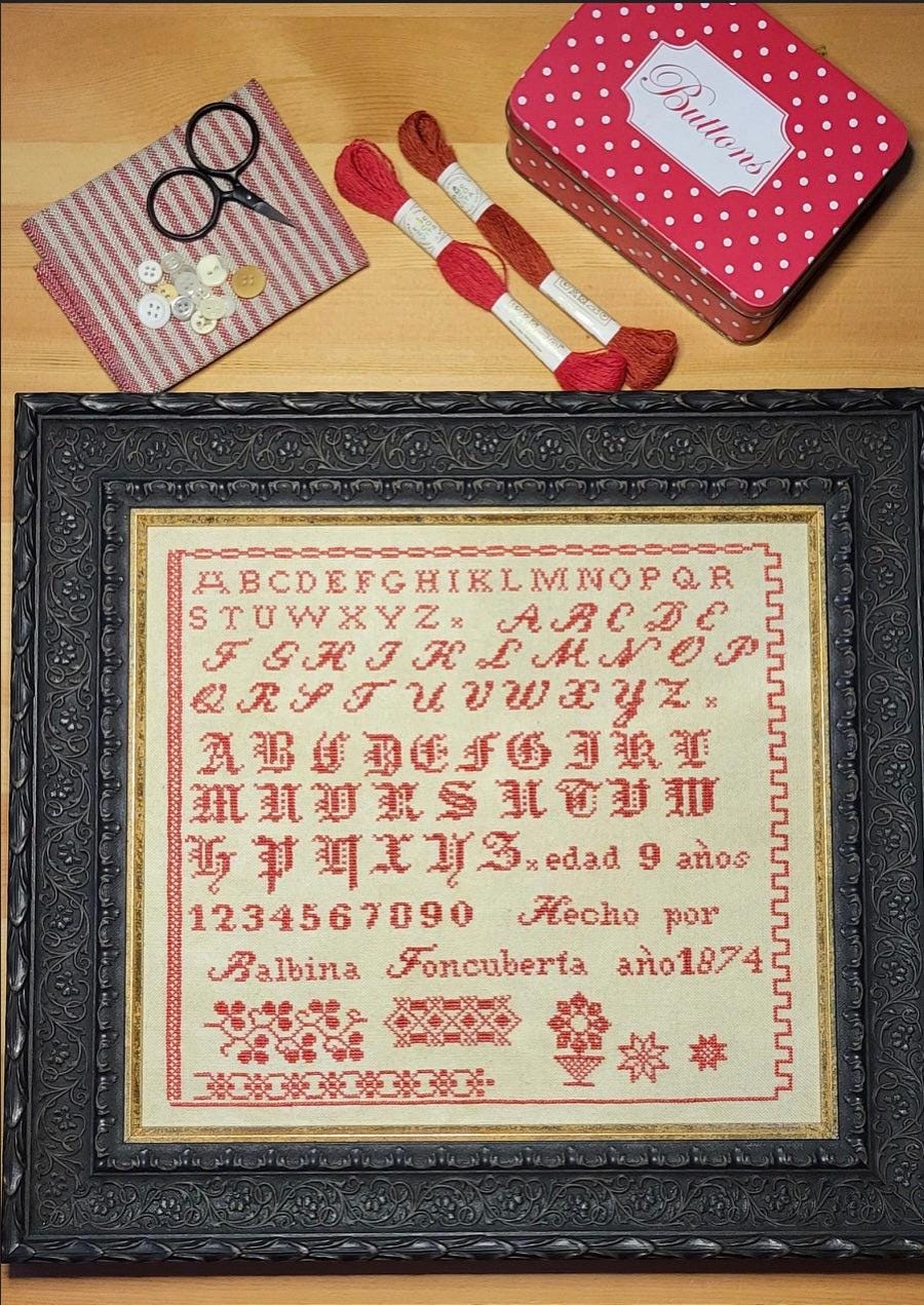 Women's Legacy: The Fontcuberta family booklet by The Spainish Stitcher