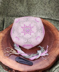 Thistle Biscornu pattern by Wildflower Stitching