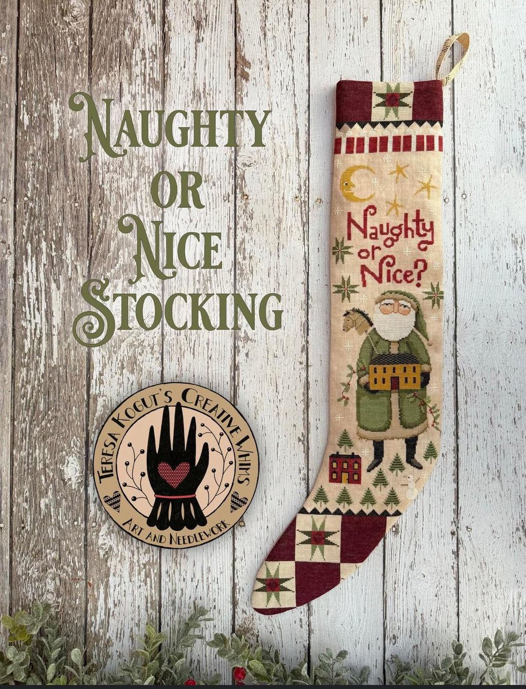 Naughty or Nice Stocking pattern by Teresa Kogut