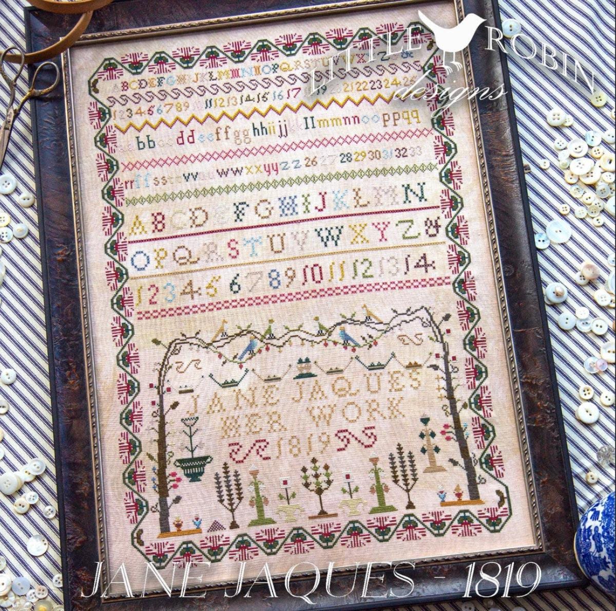 Jane Jaques 1819 pattern by Little Robin Designs