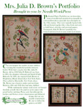 Mrs Julia D Brown’s Portfolio pattern by Needlework Press