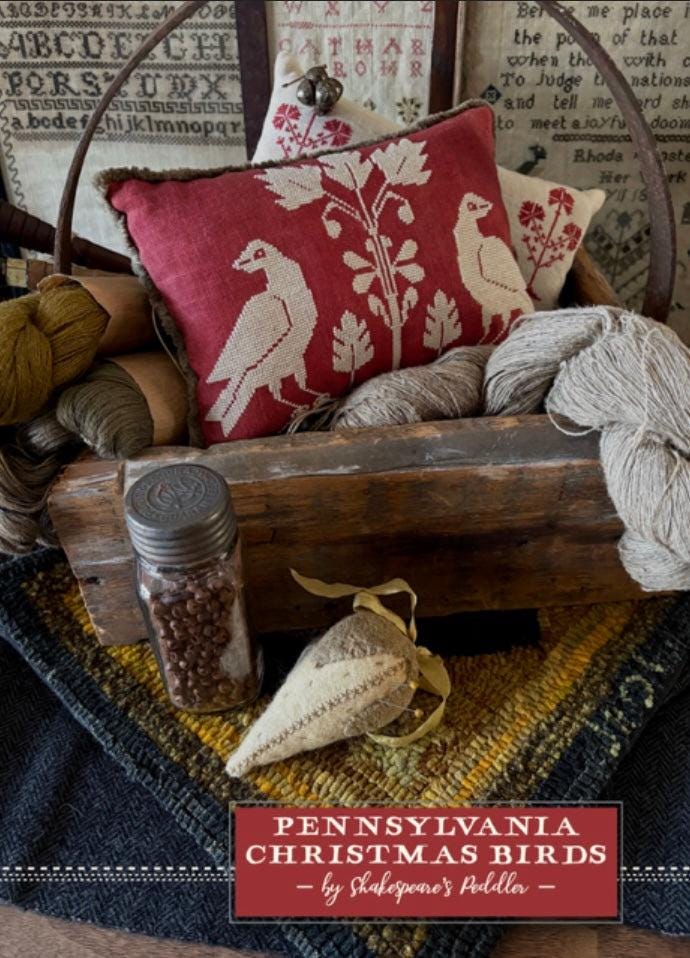 Pennsylvania Christmas Birds pattern by Shakespeares Peddler