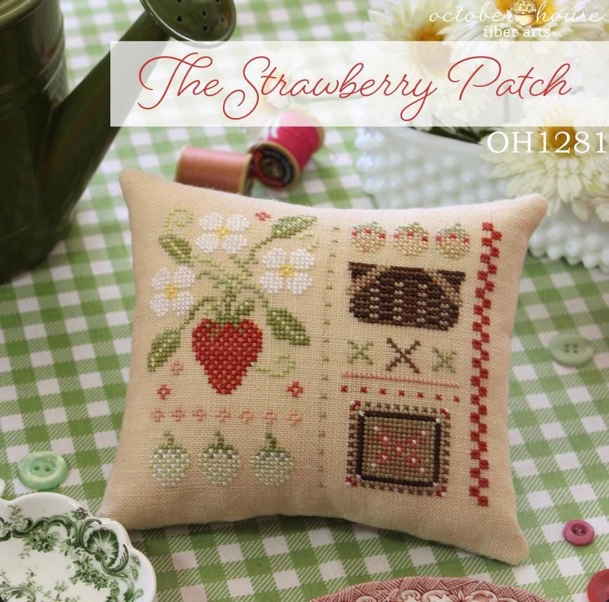The Strawberry Patch pattern by October House Fiber Arts