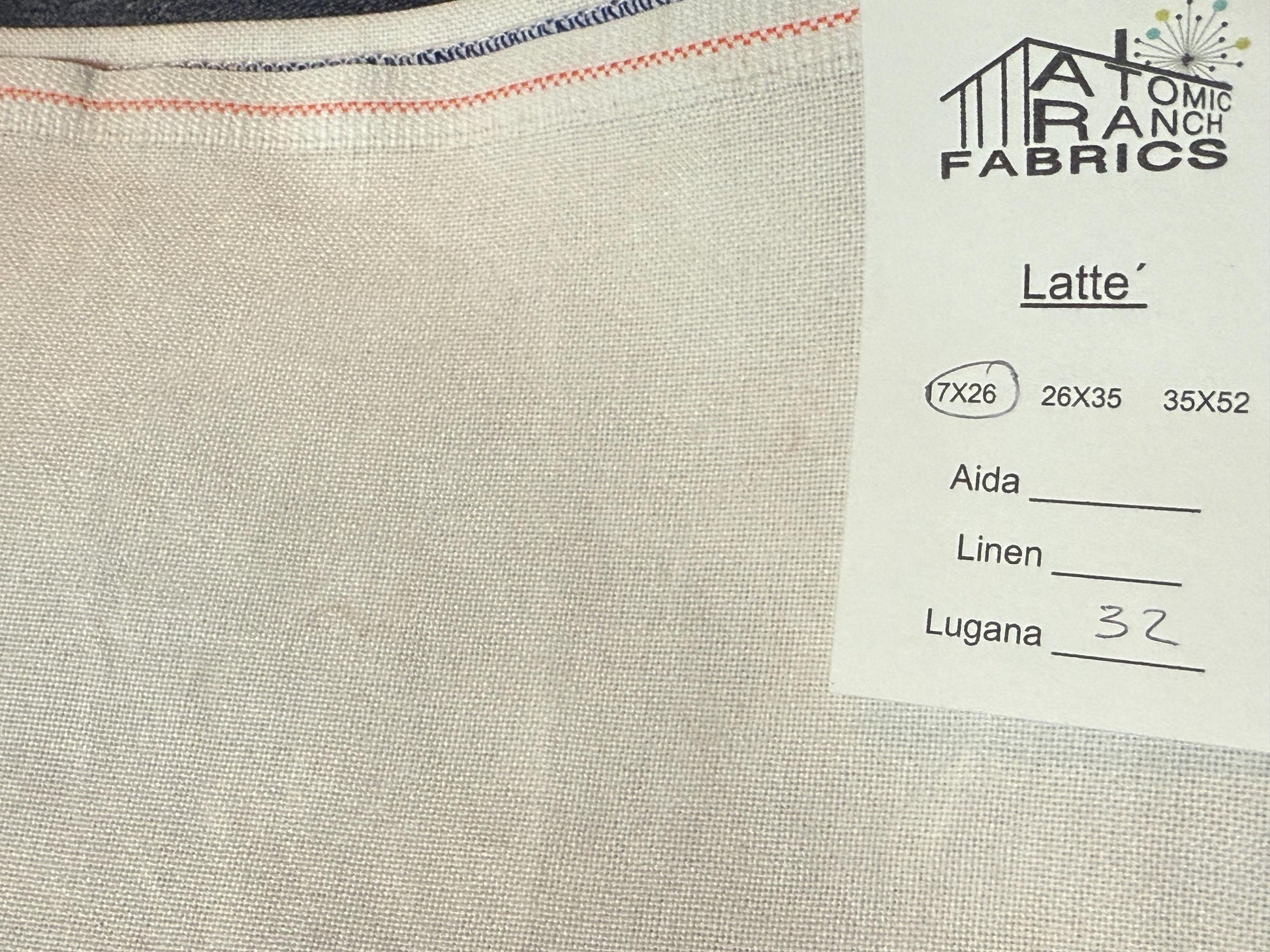 Lugana “Latte” by Atomic Ranch Fabrics