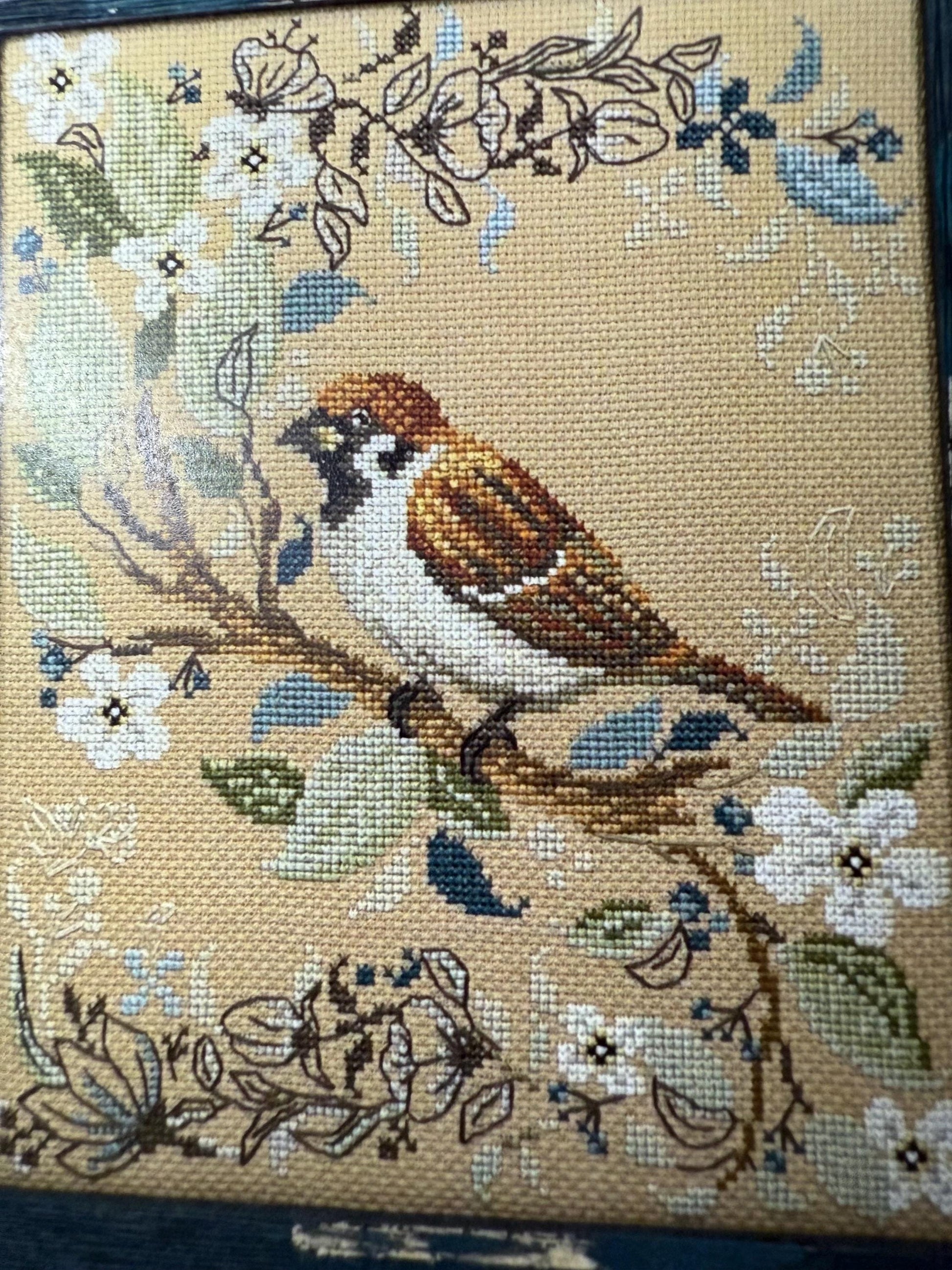 Birds In Nature - Sparrow pattern by Erin Elizabeth Designs