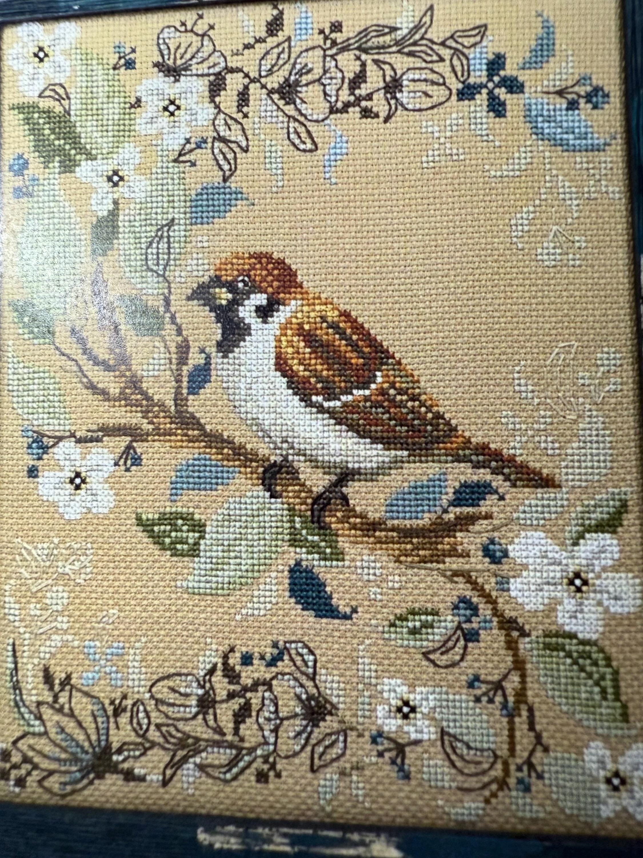 Birds In Nature - Sparrow pattern by Erin Elizabeth Designs