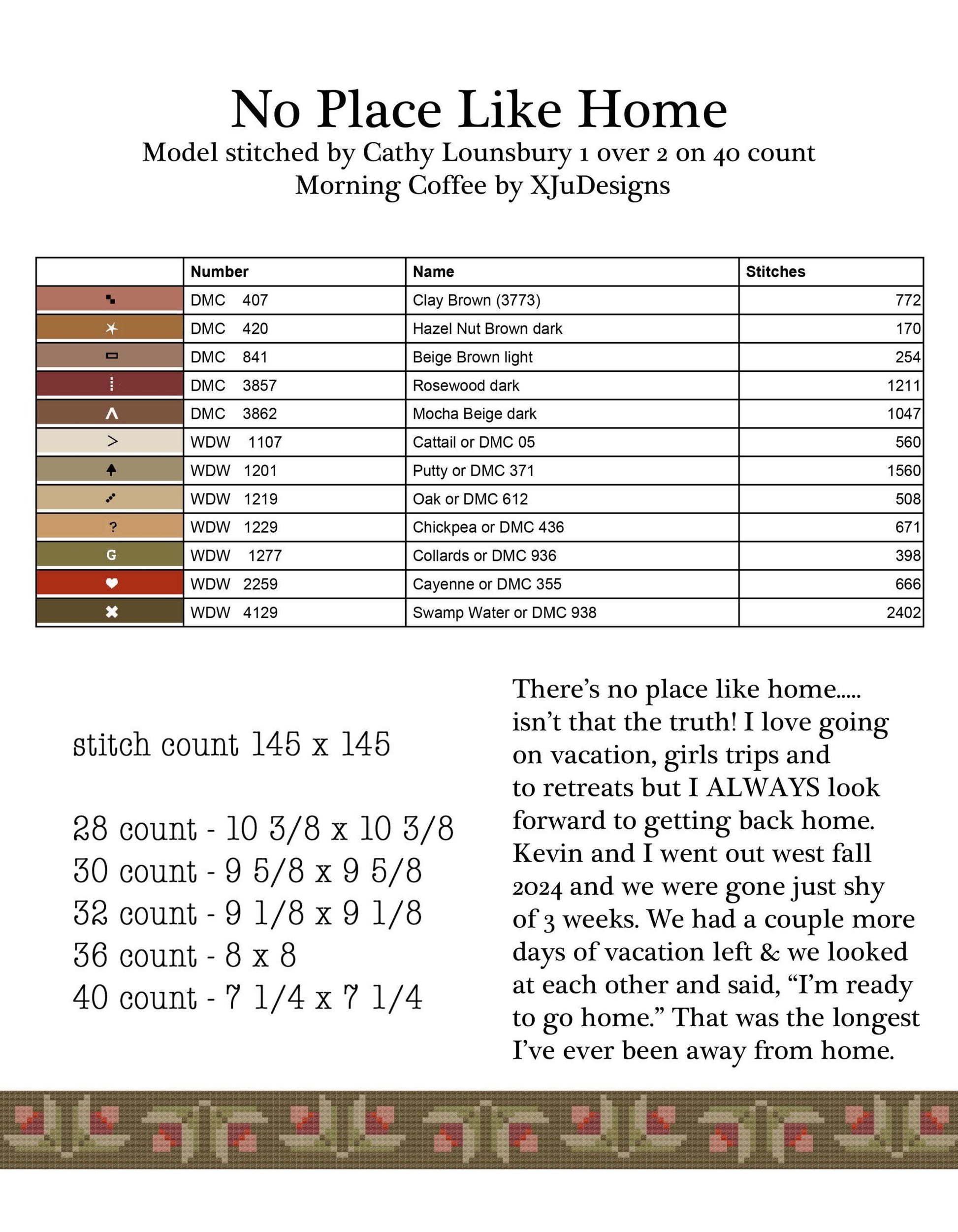 No Place Like Home pattern by Teresa Kogut