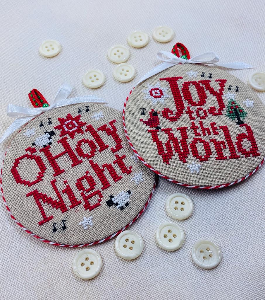Joyful Christmas Ornaments 2025 pattern by Stotches by Ethel