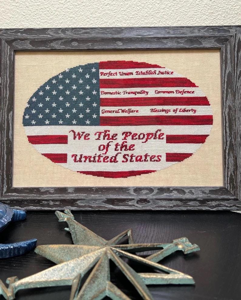 We the People pattern by Salty Stitcher Designs