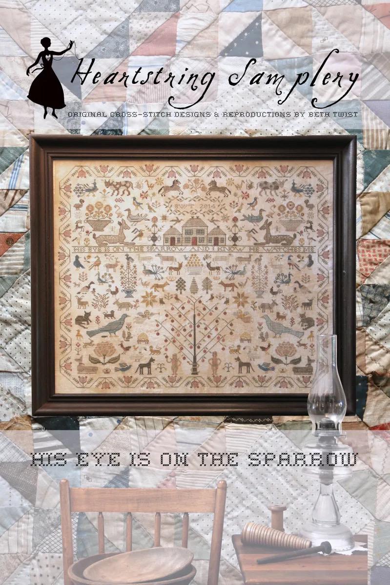 His Eye is on the Sparrow pattern by Heartstring Samplery