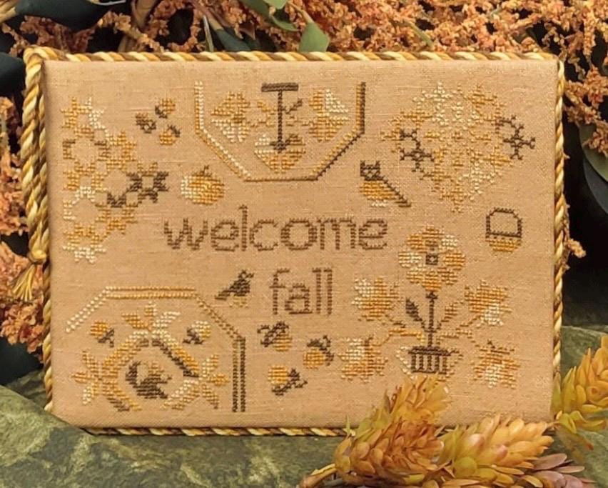Welcome Fall Quaker pattern by Wildflower Stitching