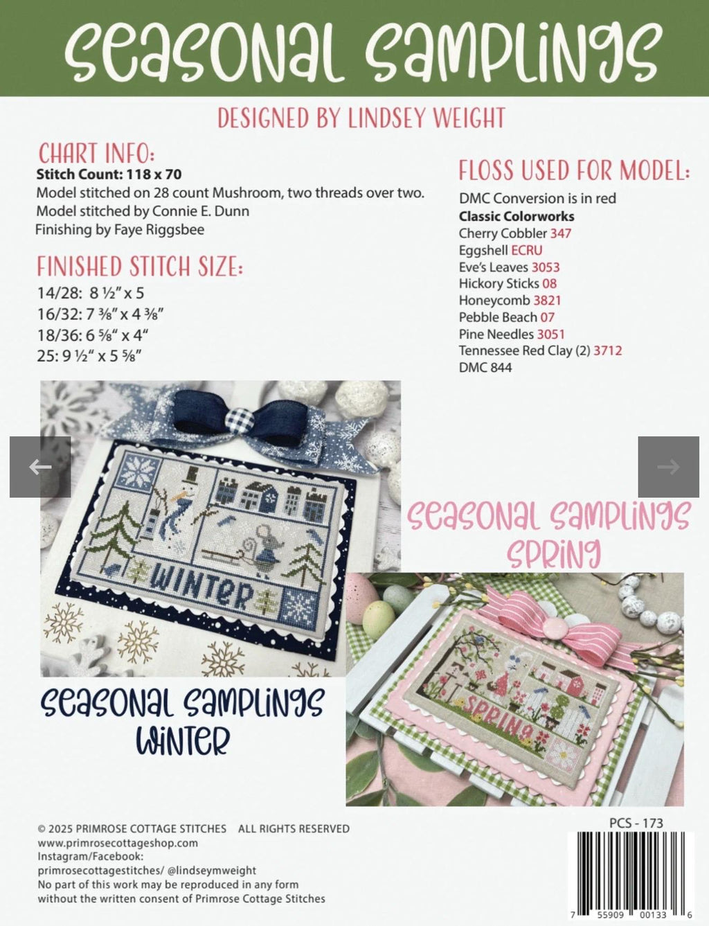 Seasonal Samplings: Summer pattern by Primrose Cottage