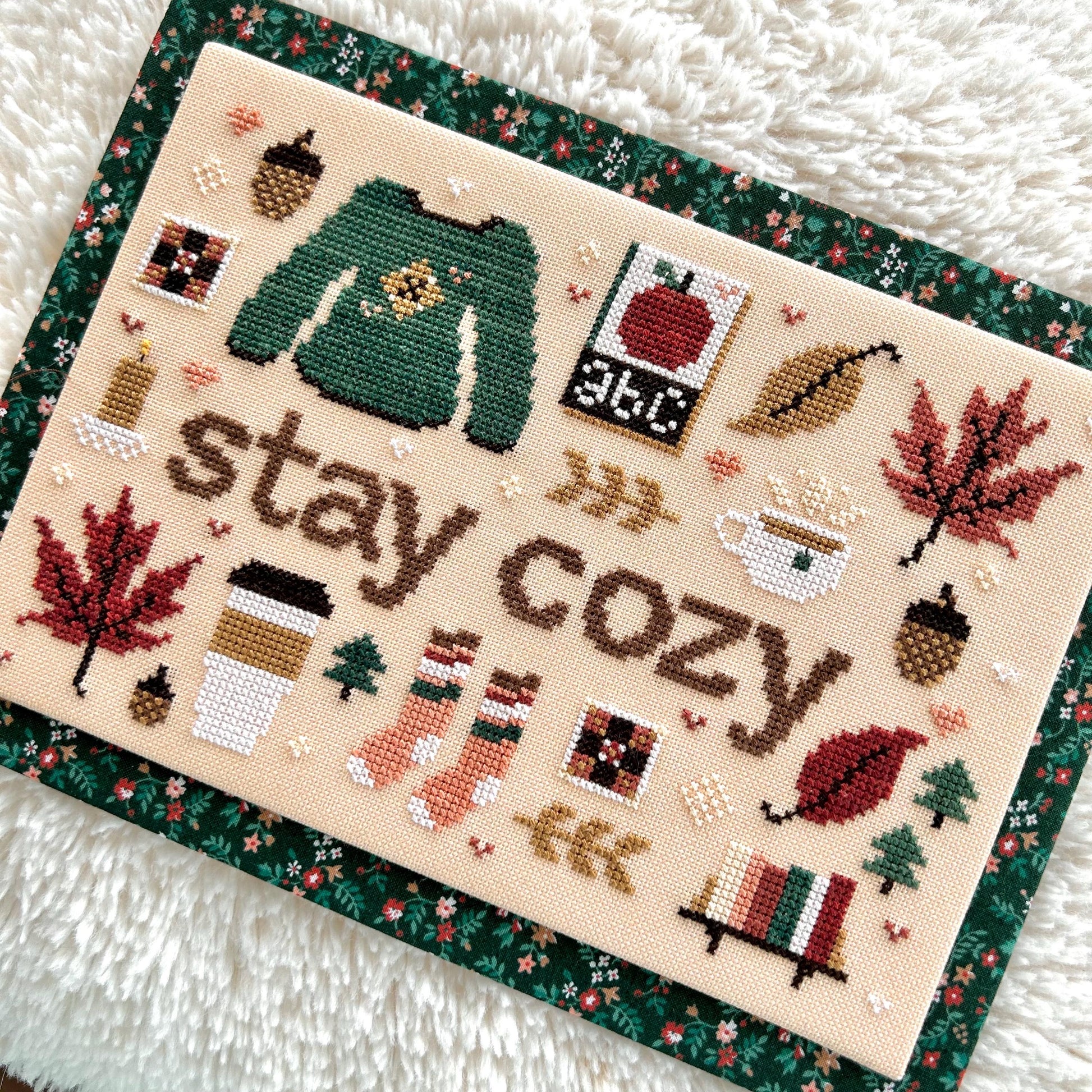 Stay Cozy pattern by Sweet Wing Studio