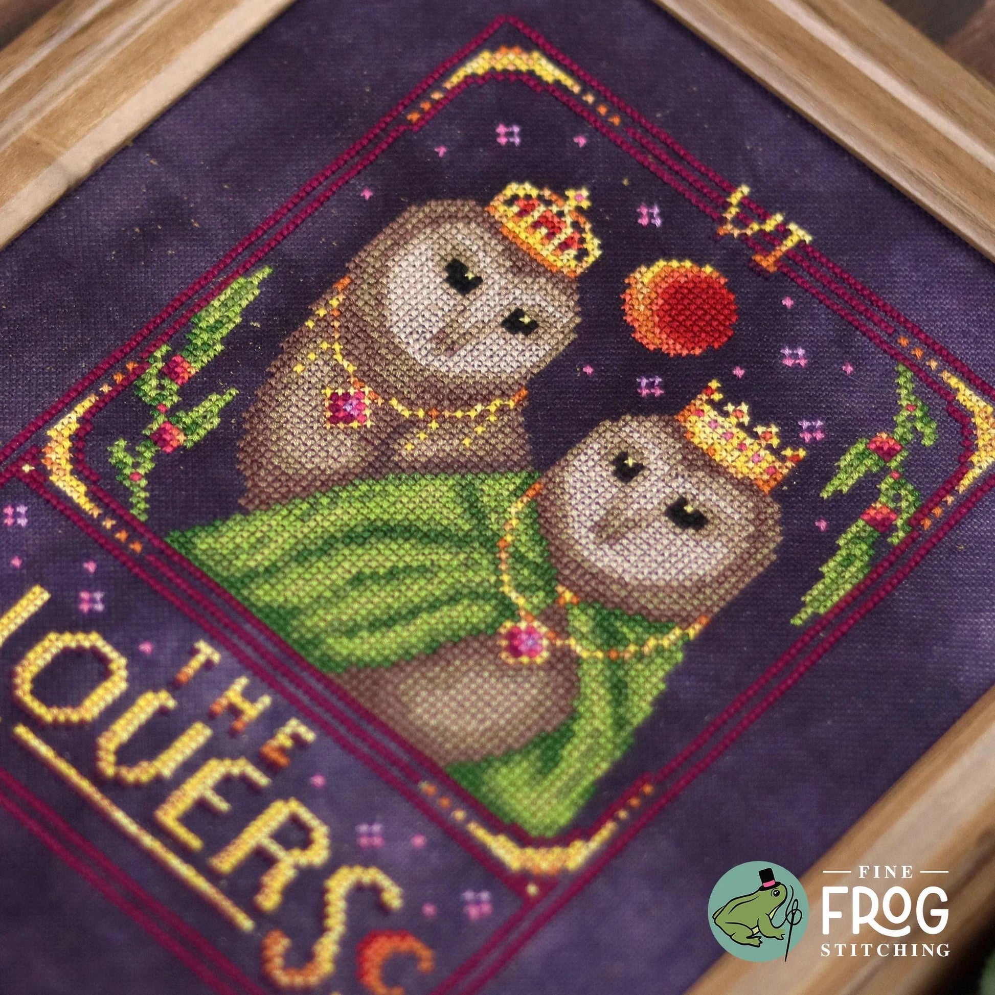 Feather Tarot: The Lovers pattern by Fine Frog Stitching