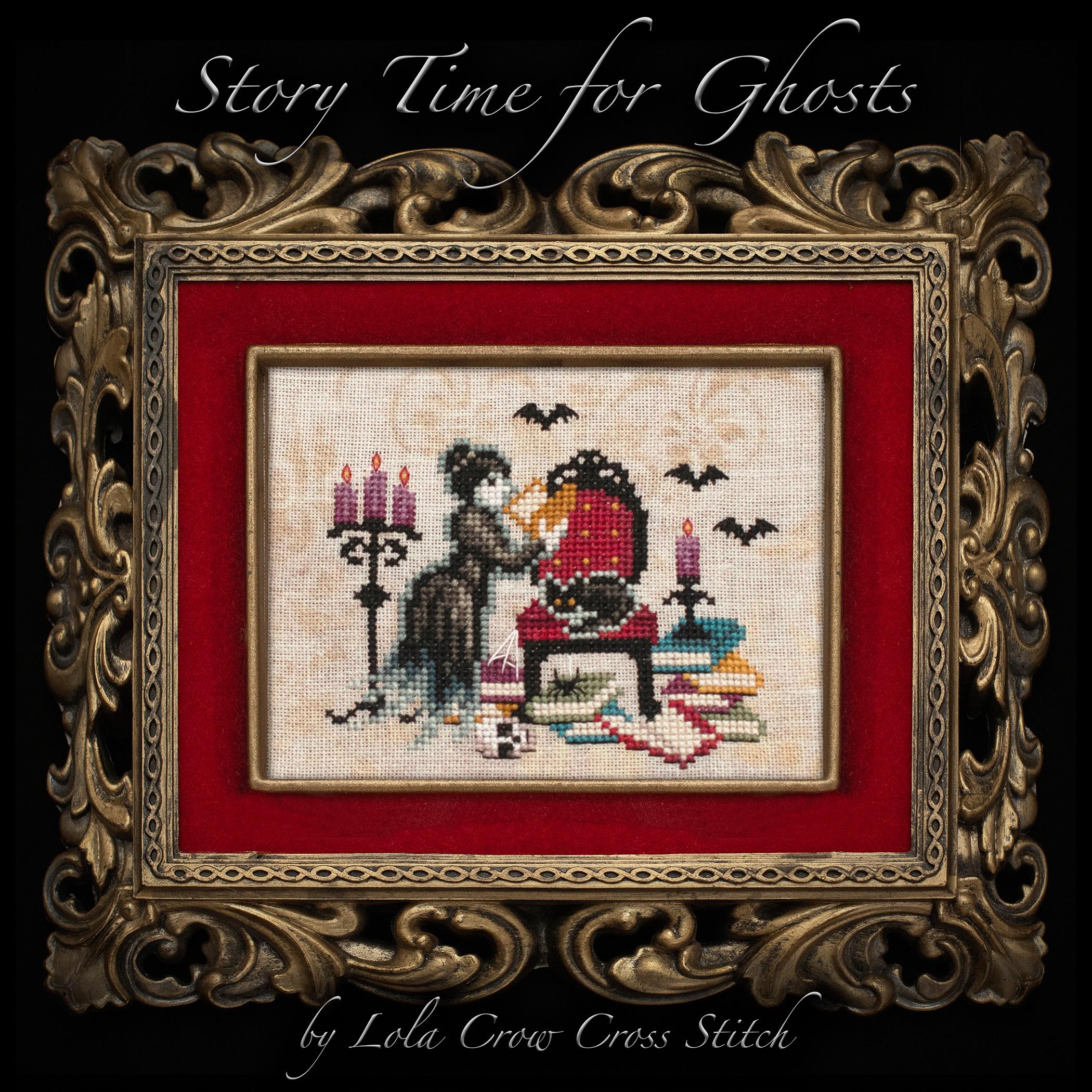 Story Time for Ghosts pattern by Lola Crow Cross Stitch