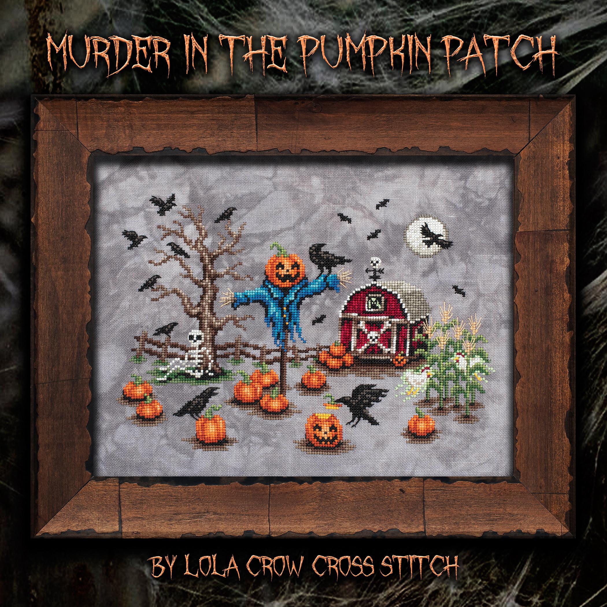 Murder in the Pumpkin Patch pattern by Lola Crow Cross Stitch
