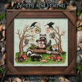 Acorns and Friends pattern by Lola Crow Cross Stitch.