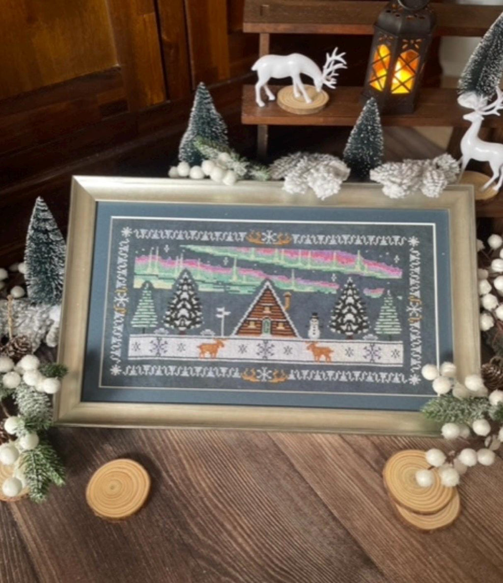 Chalet In the Snow pattern by Flossabilities