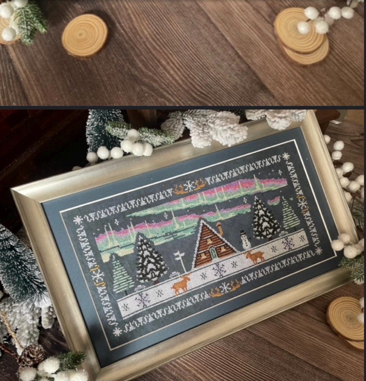 Chalet In the Snow pattern by Flossabilities