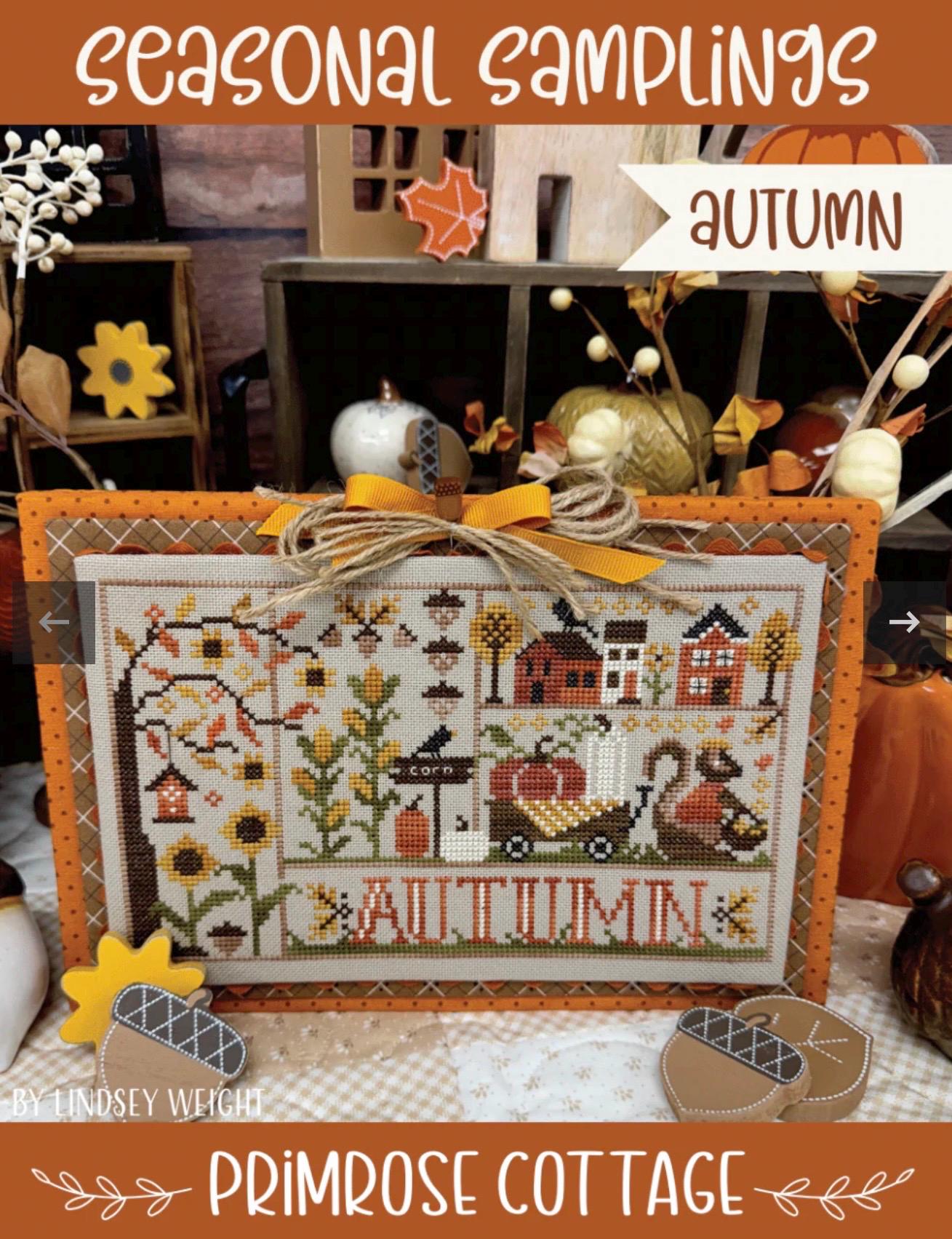 Seasonal Samplings: Autumn pattern by Primrose Cottage
