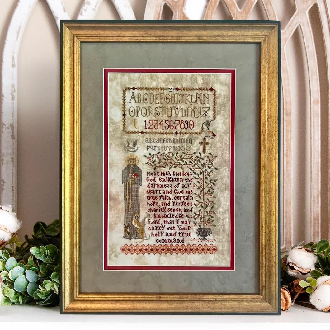 Franciscan Prayer Sampler pattern by Dirty Annie’s Southern Style