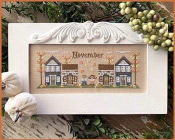 November Mini Village pattern by Country Cottage Needleworks