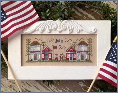 July Mini Village pattern by Country Cottage Needleworks