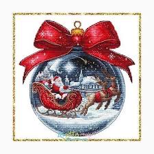 Christmas Ball 2025 pattern Les petites croix de Lucie