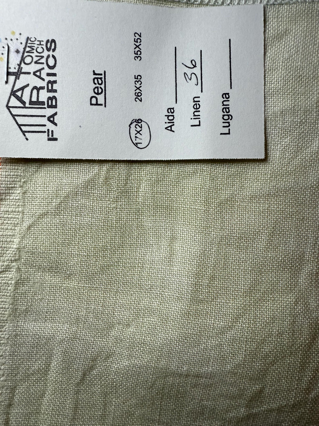 Pear Linen by Atomic Ranch Fabrics