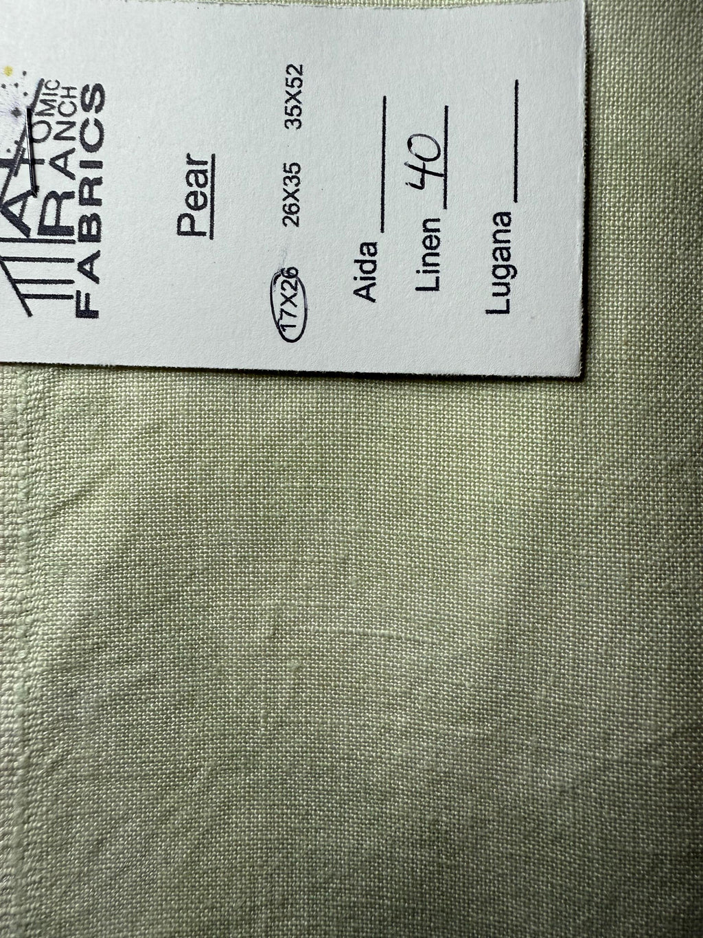 Pear Linen by Atomic Ranch Fabrics