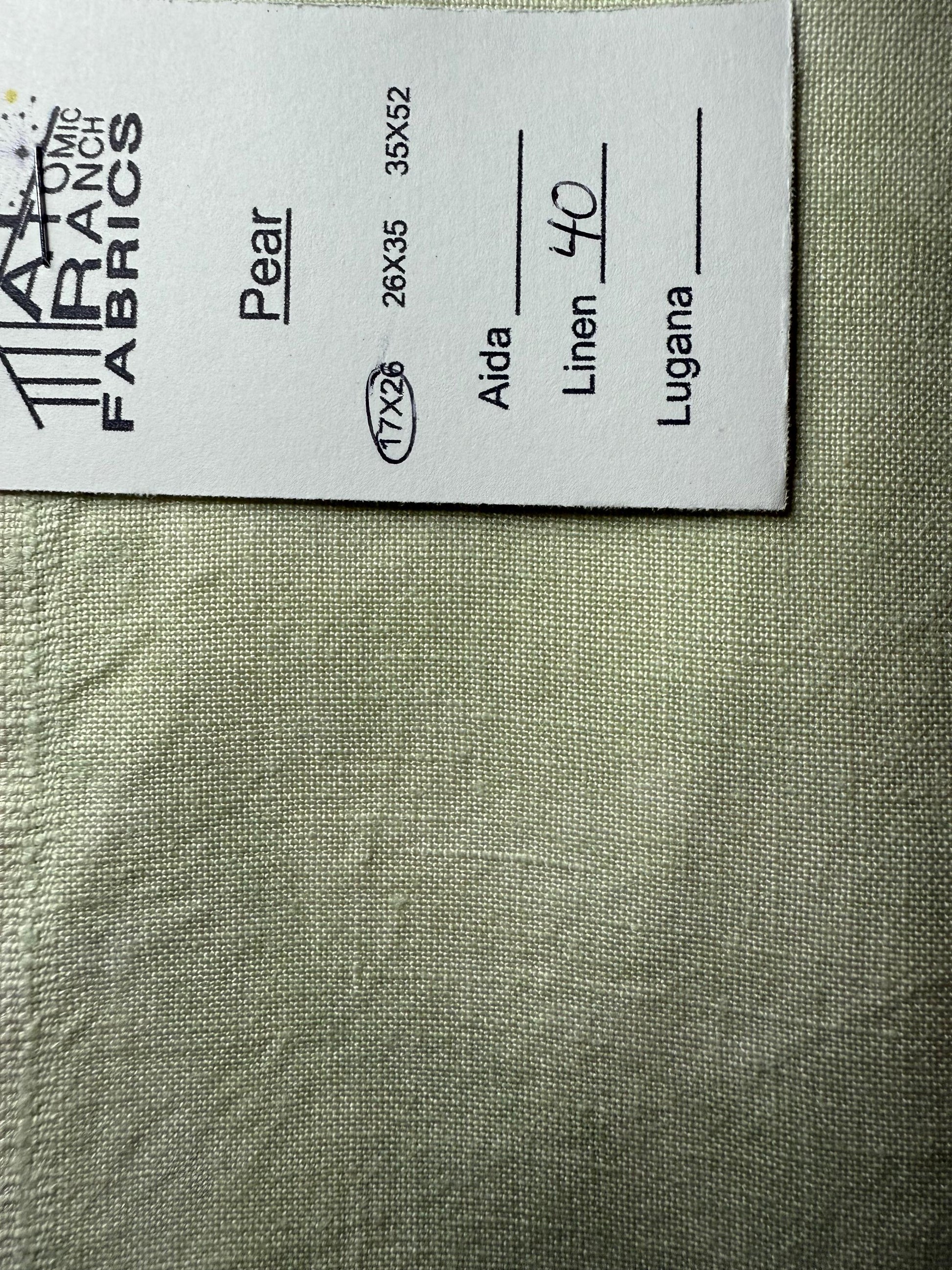 Pear Linen by Atomic Ranch Fabrics