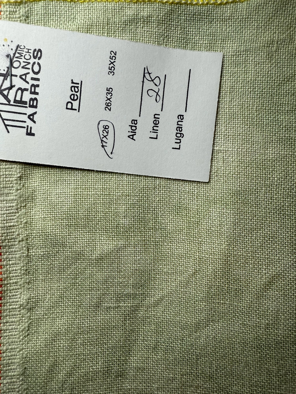 Pear Linen by Atomic Ranch Fabrics