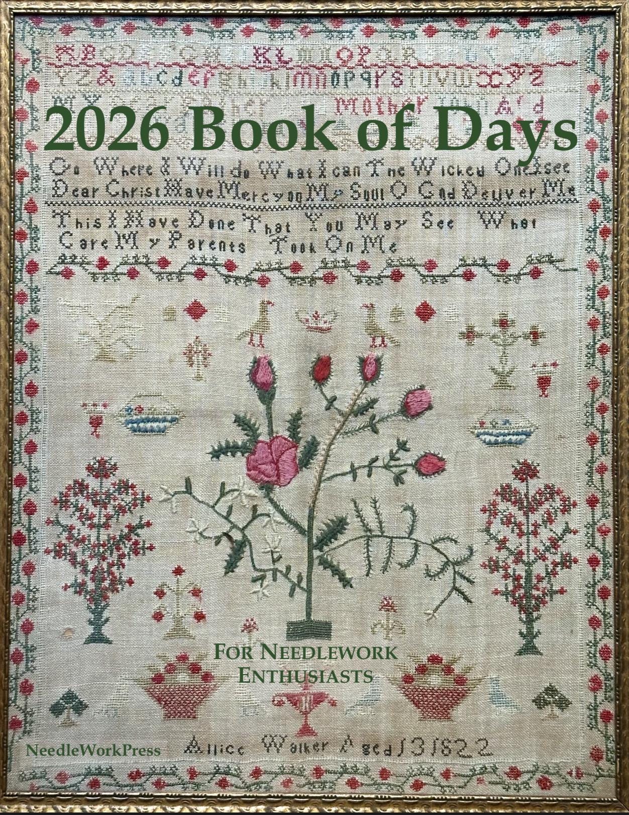 2026 Book of Days Calendar by Needle WorkPress