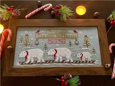 Polar Bear Express pattern by Flossabilites