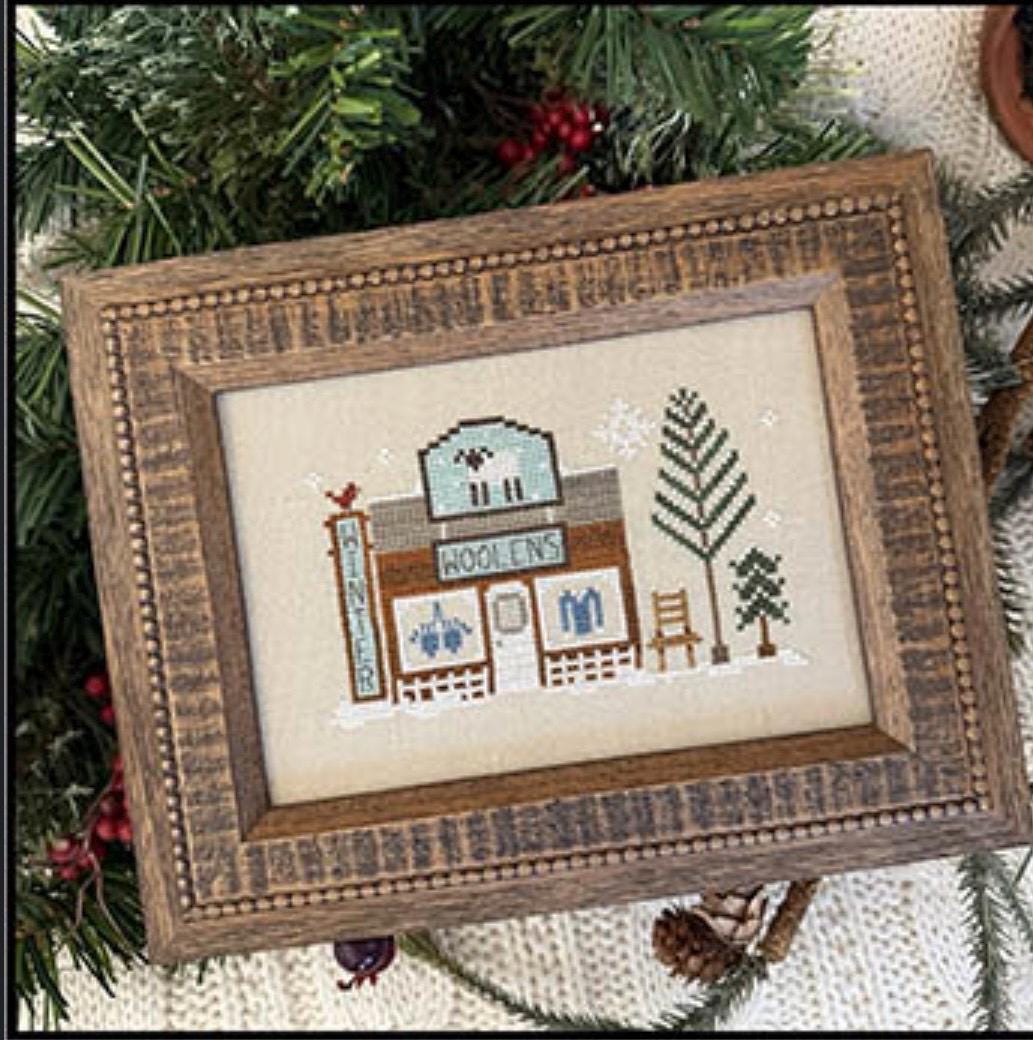 Winterville Series patterns and floss pack by Little House Needleworks