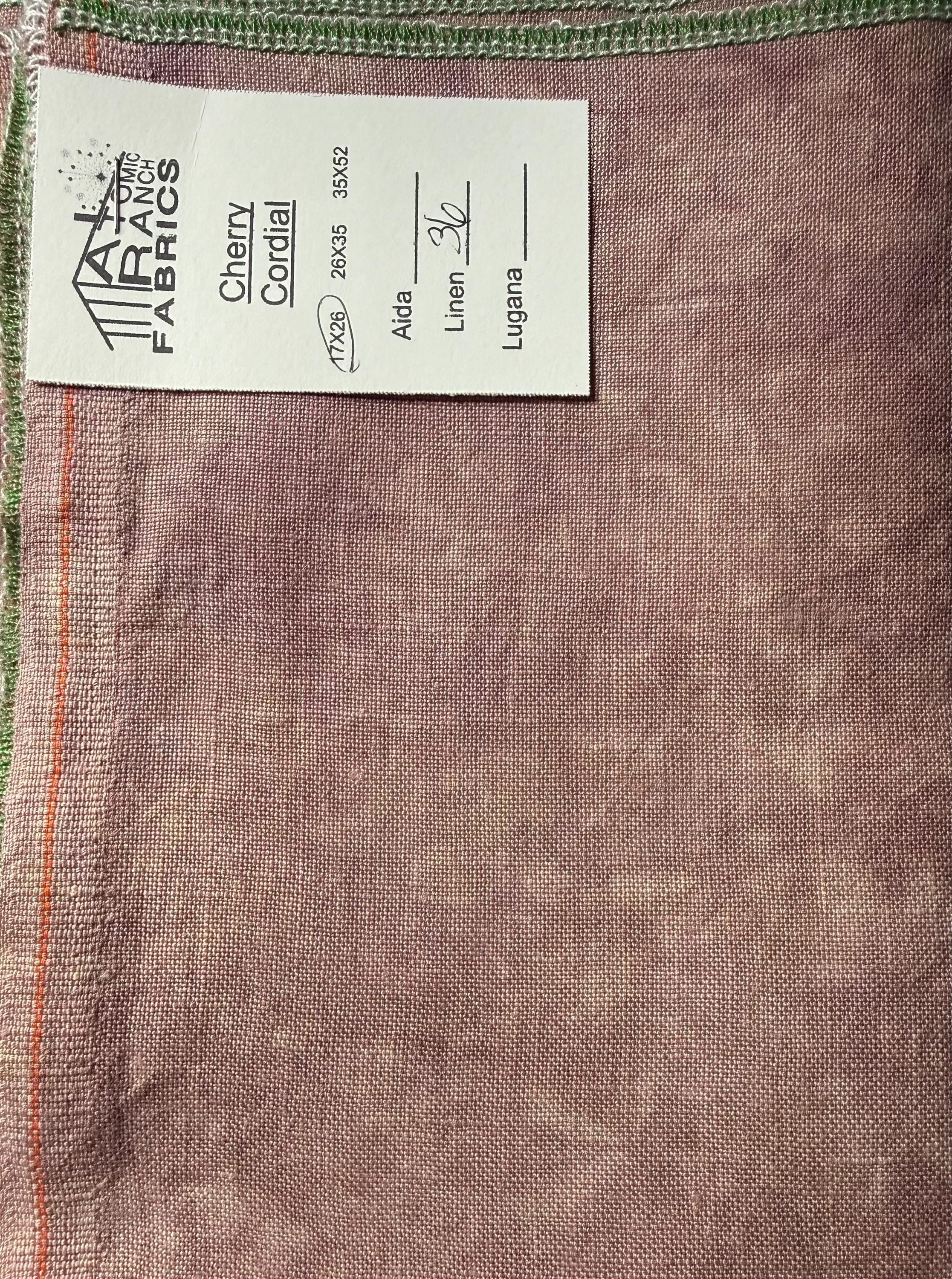 Lugana “Cherry Cordial” Fat Qtr by Atomic Ranch Fabrics